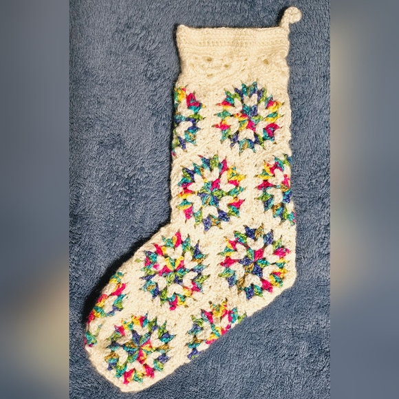 Handmade Crocheted Stocking - Picture 1 of 5